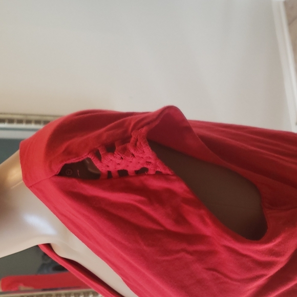 M Braided details empire waist crisscross cut out shoulder - Picture 4 of 6